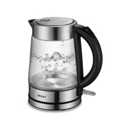 Sogo KET-SS-5797 bouilloire 1,7 L 2200 W Noir, Acier inoxydable