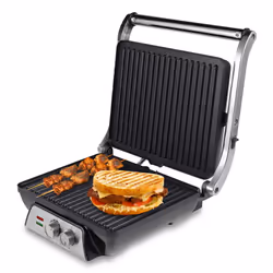 Sogo SAN-SS-7137 gaufrier et appareil à croque-monsieur 2000 W Noir, Acier inoxydable