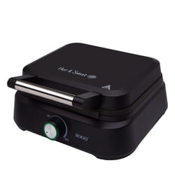 Sogo WAF-SS-7235 moule à gauffres 2 gauffre(s) 1500 W Noir, Acier inoxydable
