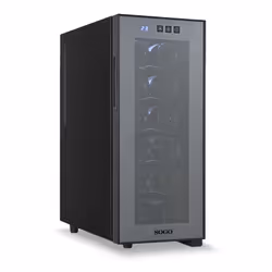 Sogo NEV-SS-21905, Refroidisseur de vin compresseur, Pose libre, 12 bouteille(s), Lumière intérieure, Gris
