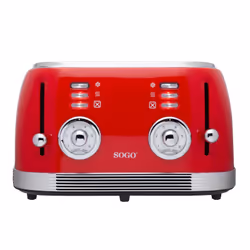 Sogo TOS-SS-5465, 4 part(s), Rouge, Acier inoxydable, Rotatif, 330 mm, 290 mm