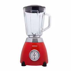 Sogo BAT-SS-5560, Mixeur de cuisine, Fonction d'impulsion, Pileur de glace, 500 W, Rouge