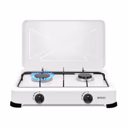 Sogo COC-SS-10260 plaque Blanc Comptoir 47 cm Gaz 2 zone(s)