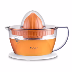Sogo EXP-SS-5223, Presse-agrumes, Orange, Translucide, 0,5 L, 40 W, 220 mm, 165 mm
