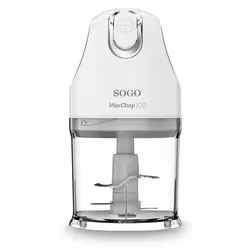 Sogo MAXCHOP 100, 0,5 L, Transparent, Blanc, Acier inoxydable, 100 W, 220 - 240 V, 50 - 60 Hz