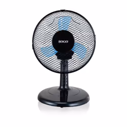 Sogo VEN-SS-21435, Ventilateur à lame domestique, Noir, Sol, Table, Secteur, 18 W, 240 mm