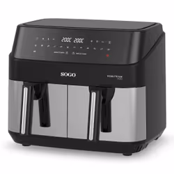 Sogo FRE-SS-10845, Friteuse d’air chaud, 9 L, 50 °C, 200 °C, 60 min, Double
