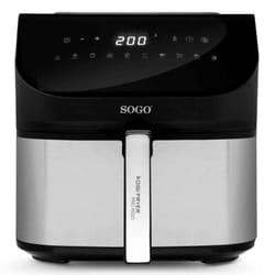 Sogo PRO1600 Unique 8 L Autonome 1600 W Friteuse d’air chaud Noir, Argent