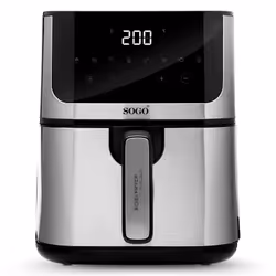 Sogo DIGIFRYER1400, Friteuse d’air chaud, 5 L, 80 °C, 200 °C, Unique, Noir, Acier inoxydable