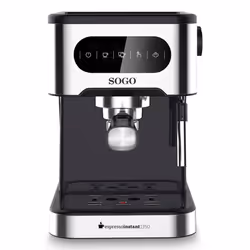 Sogo CAF-SS-5667, Machine à expresso, 1,5 L, 1350 W, Noir, Acier inoxydable