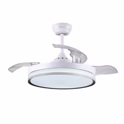 Sogo VEN-SS-21840, Ventilateur à lame domestique, Blanc, Plafond, 49 dB, 30 m³, 106 cm