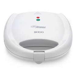 Sogo SAN-SS-1880 gaufrier et appareil à croque-monsieur 800 W Blanc