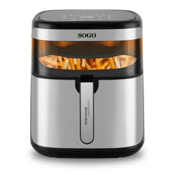 Sogo FRE-SS-10905 friteuse Unique 10 L Autonome 1700 W Friteuse d’air chaud Noir, Argent