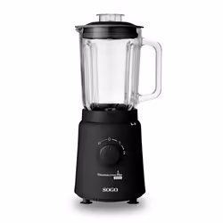 Sogo BAT-SS-5570, Mélangeur de table, 1,5 L, Fonction d'impulsion, Pileur de glace, 1 m, 1000 W