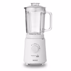 Sogo BAT-SS-5575, Mélangeur de table, 1,5 L, Fonction d'impulsion, Pileur de glace, 1 m, 1000 W