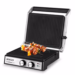 Sogo SAN-SS-7132, Noir, Acier inoxydable, 2000 W, 220 - 240 V, 50 - 60 Hz, 340 mm, 316 mm