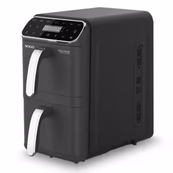 Sogo FRE-SS-10930 friteuse Double 11 L Autonome 2460 W Friteuse d’air chaud Noir