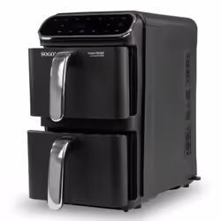 Sogo FRE-SS-10930 friteuse Double 11 L Autonome 2460 W Friteuse d’air chaud Noir