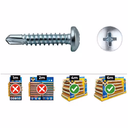 Perceuse Philips Din 7504n 4,8x45 Zinc. Boîte 250 Uni. Celo