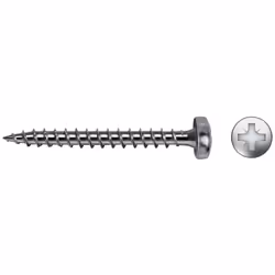 Boîte de 250 pcs. vis à bois vlox b vis à six pans creux pz ø4,5x50 mm zinguée, 94550vloxb