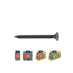 Vis de fixation pour placoplatre en métal - GENERIQUE - Boite de 1.000pcs - Ssf 3.5 X 25 Phosphaté