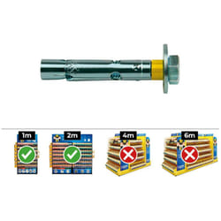 Boite De 50 Chevilles D'expansion Dnbol Vis Dt8-c (m6x45) Acier Zinqué Celo