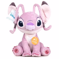 Peluche - Disney - Angel Stitch - 40cm - Avec son - Mixte