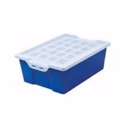 FAIBO 787-07, Boîte de rangement, Bleu, Rectangulaire, Polypropylène (PP), Monochromatique, Translucide