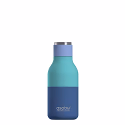 Asobu Urban, 460 ml, Sports, Utilisation quotidienne, Randonnée, Bleu, Turquoise, Acier inoxydable, Adulte, Homme/femme