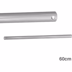 Extension chromée de tuyau de 60cm pour ventilateur de plafond . . . Matériau : Métal Indice de Protection IP : IP20 Certific ...