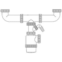 EDM - Siphon Double Bouteille Extensible Prise De Machine à Laver