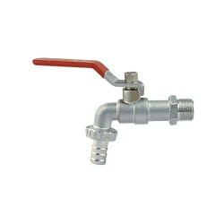 Robinet sphère avec coude EDM Tuyau 3/4" x 1