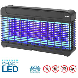 EDM - Exterminateur D'insectes Électronique Professionnel Led 11w 47x10x26.3cm Couleur Noire