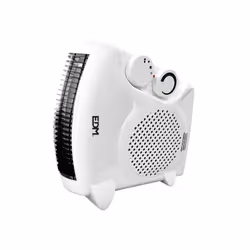 EDM 07205, Chauffage de ventilateur électrique, Intérieure, Sol, Blanc, Rotatif, 2000 W
