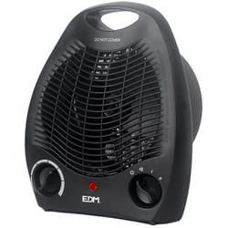 Chauffage Soufflant De Salle De Bains Couleur Noir. Puissance: 1000-2000w EDM