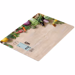 Balance De Cuisine Modèle 2 Edm, Max 5 Kgs 19x14cm. Finition Verre Pour Un Nettoyage Facile - Profil Ultrafin Pour Occuper Le ...
