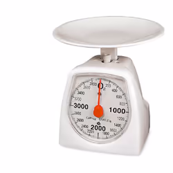 bascule de cuisine rétro EDM Blanc 4 Kg 16,5 x 11 x 13 cm