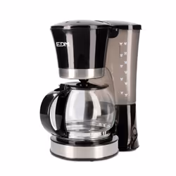 Cafetière Filtre Électrique - EDM - 12 tasses - 800W - Programmable - Noir