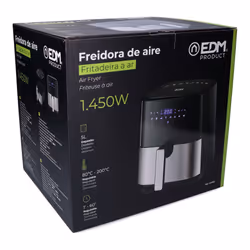 EDM 07790 Friteuse à air chaud 5L 1450W Noir, Inox - Vue supplémentaire 5
