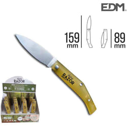 EDM - Couteau de poche manche en plastique euro/u