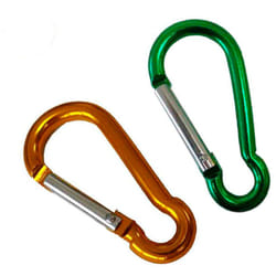 Mousqueton Aluminium Multicolore - Ø10mm x 10cm - Léger et Résistant - Couleurs Assorties