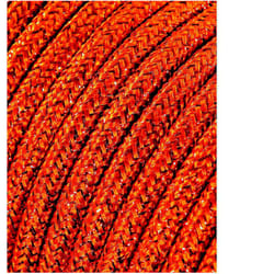 Câble tubulaire 2x0,75mm marron brillant 5mts