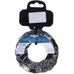Câble textile - EDM - C-41 - 2 x 075 mm - Noir - 5 m