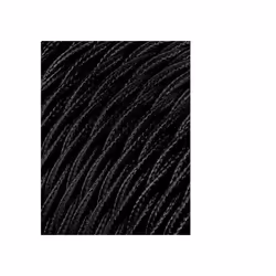 Câble Textile Tressé 2x075mm C-41 Noir Soie 25m