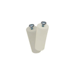 Butée aveugle PR08 40 mm en polystyrène ivoire (2 unités, vis comprises)