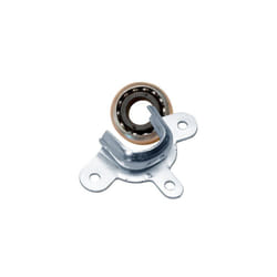 Support 'PR15' avec palier 'PR16' de diamètre extérieur 28 mm en acier zingué