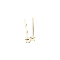 EDM - Serrure de volet roulant PR09 , ø 8 x ø 25 x 120 mm, en acier blanc (2 unités, vis incluses)