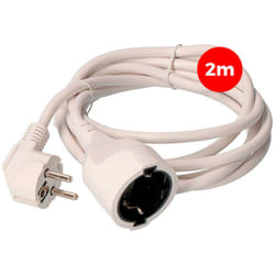 Câble de Rallonge EDM 3 x 1,5 mm 2 m Blanc
