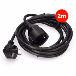 Rallonge électrique 3x1,5mm t/tl 2m noire edm . . . Indice de Protection IP : IP20 Couleur : Noir Certification : CE Garantie ...