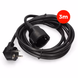 Rallonge électrique 3x1,5mm t/tl 3m noire edm . . . Indice de Protection IP : IP20 Couleur : Noir Certification : CE Garantie ...